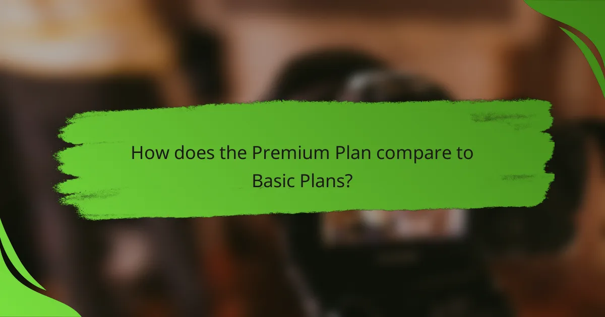 How does the Premium Plan compare to Basic Plans?